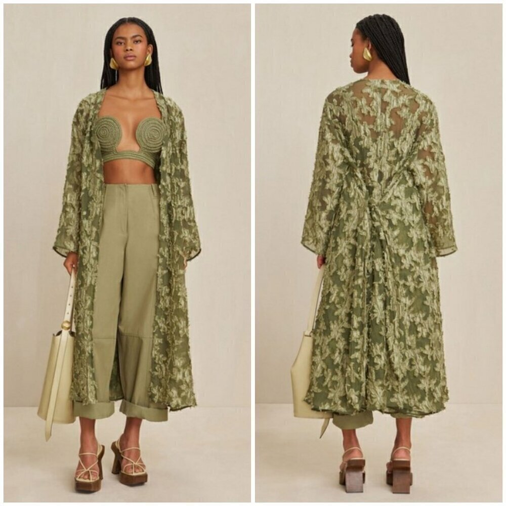 💕CULT GAIA💕 Chana Duster ~ Tea Green Medium/Large NWOT